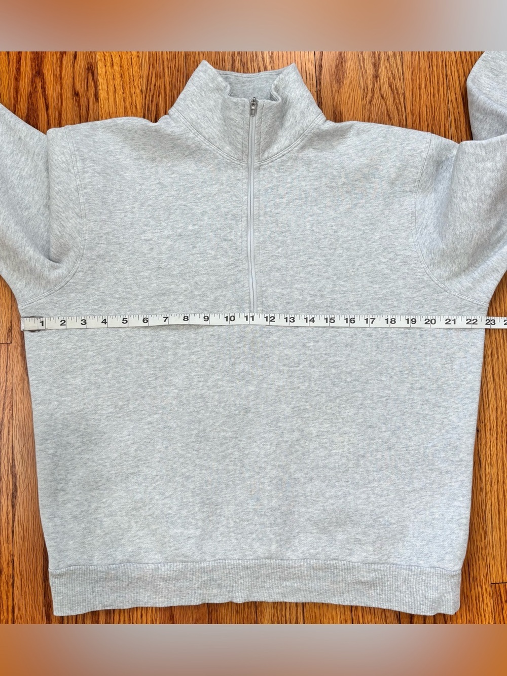 Lululemon steady state half zip mock collar oversize gray crop fleece sweatshirt - Picture 10 of 15
